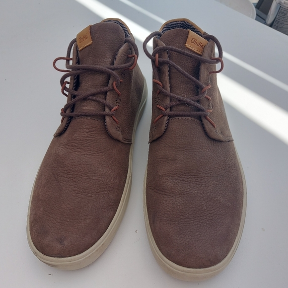 Olukai Nānā Hele Brown Leather Size 10.5 - Picture 3 of 7